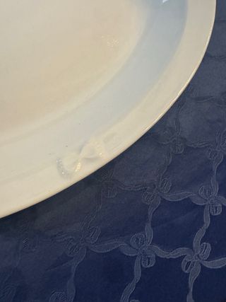 Grande piatto da portata in porcellana bianca