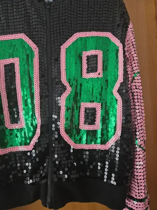 Chaqueta Bomber Bon Bon lentejuelas 08