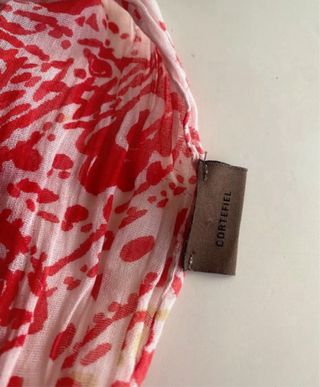 Pañuelo estampado rojo y blanco Cortefiel