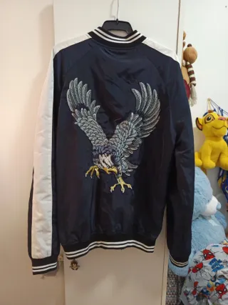 Chaqueta bomber Lefties águila bordada