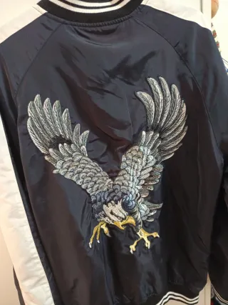 Chaqueta bomber Lefties águila bordada