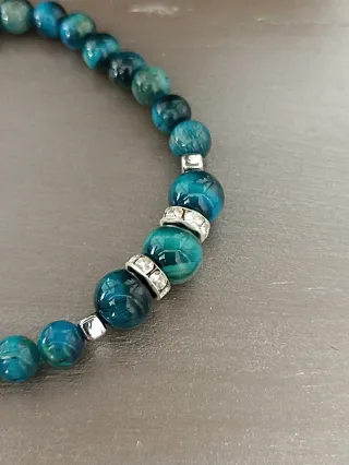 Pulsera Ojo de Tigre Azul