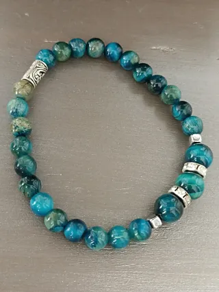 Pulsera Ojo de Tigre Azul