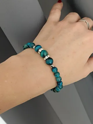 Pulsera Ojo de Tigre Azul