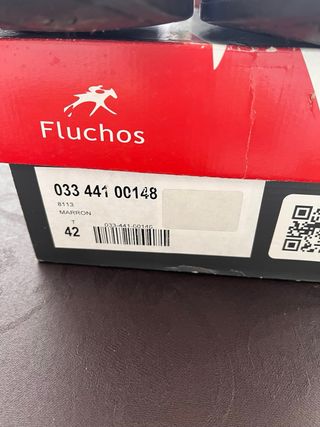 Zapatos Fluchos Piel Marrón Talla 42
