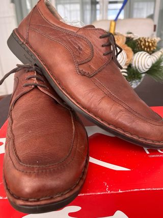 Zapatos Fluchos Piel Marrón Talla 42