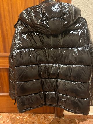 Chaqueta Moncler Negra Brillante