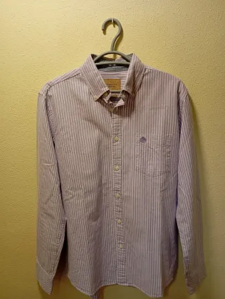 Camisa Springfield Talla M  Azul Clara Rayas