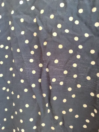 Camisa Zara lunares azul y blanco