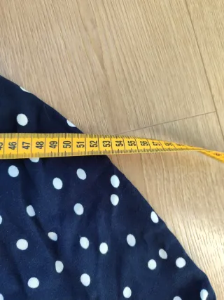 Camisa Zara lunares azul y blanco