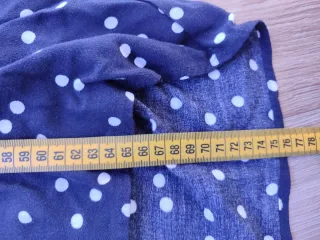 Camisa Zara lunares azul y blanco