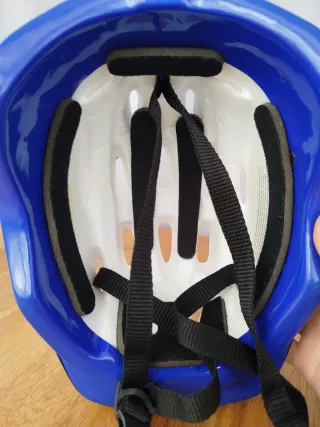 Casco infantil bicicleta azul
