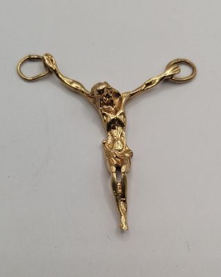 Crucifijo sin cruz de oro 18k, 1,75gr, Ref. O-331.