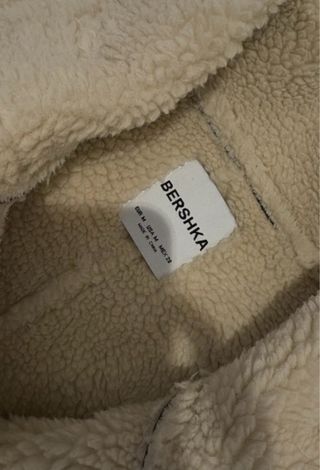 Chaqueta aviador Bershka borreguito negra