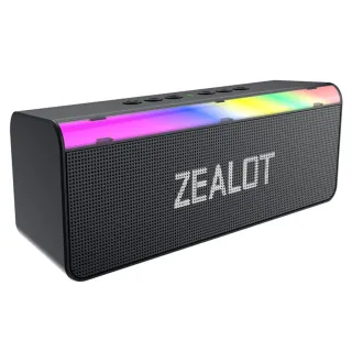 Altavoz Bluetooth Zealot S72 Negro Multicolor