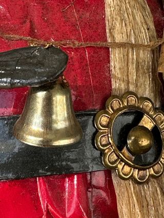 Figura Santa Claus Papel Maché Vintage