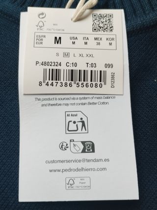 Jersey Pedro del Hierro Azul Talla M