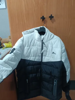 Abrigo de plumas tenth nuevo blanco y negro