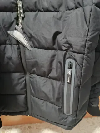 Abrigo de plumas tenth nuevo blanco y negro