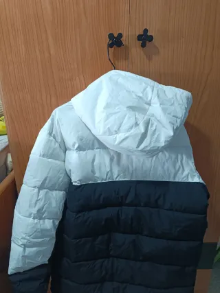 Abrigo de plumas tenth nuevo blanco y negro