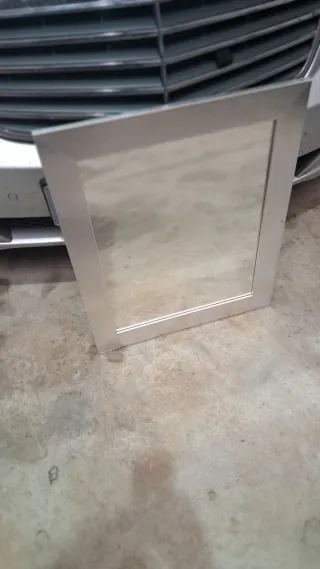 Espejo plateado de cristal