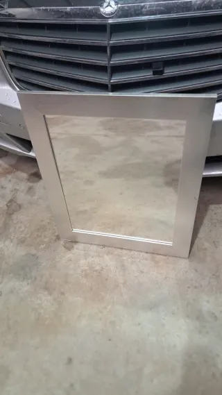 Espejo plateado de cristal