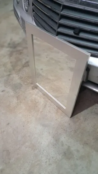 Espejo plateado de cristal