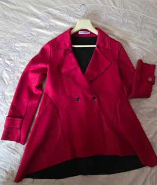 Chaqueta Roja de antelina