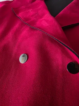 Chaqueta Roja de antelina