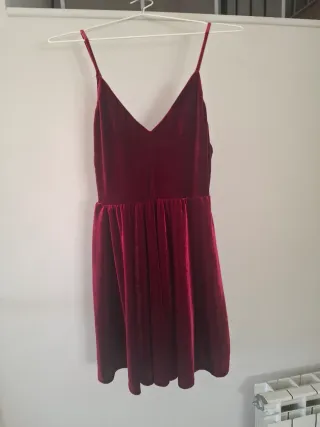 Vestido de terciopelo rojo