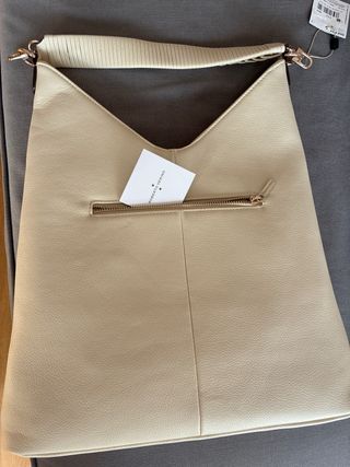 Bolso Roberto Verino Beige y Dorado