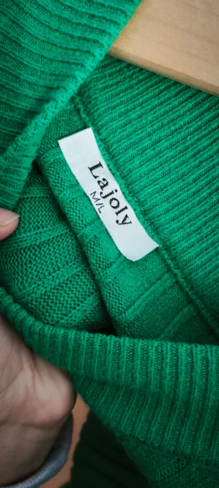 Vestido largo verde de punto