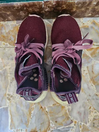 Adidas Zapatillas Moradas y Beige