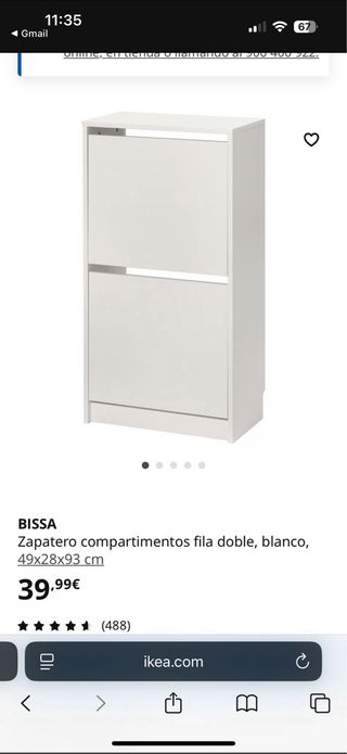 Mueble Zapatero Blanco Ikea