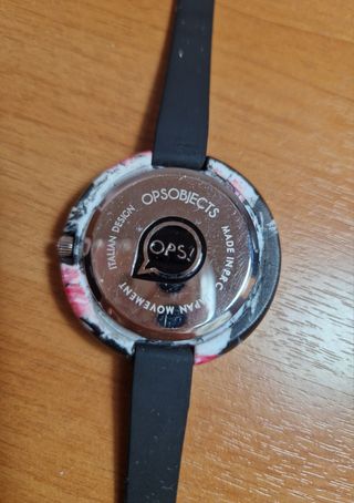 Orologio Ops Objects donna floreale nero