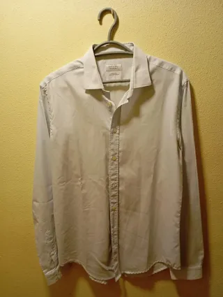 Camisa Zara Man Blanca Talla L