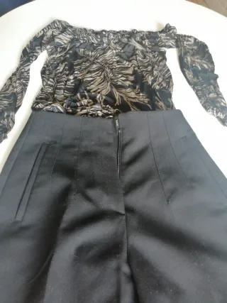 Conjunto Blusa MNG y Pantalón Zara