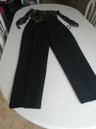 Conjunto Blusa MNG y Pantalón Zara