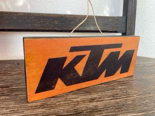 Letrero Decorativo Madera KTM
