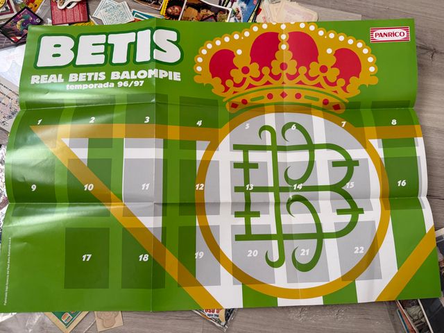 Poster Álbum Panrico Real Betis Balompié 96/97