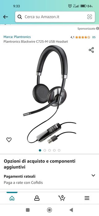 Plantronics Blackwire C725-M USB Cuffie