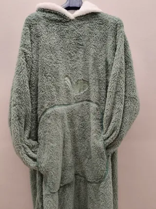 Felpone coperta con cappuccio per casa da pigiama