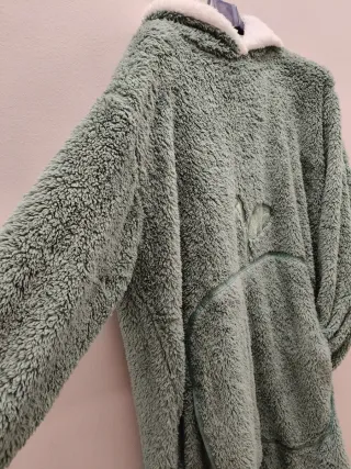 Felpone coperta con cappuccio per casa da pigiama