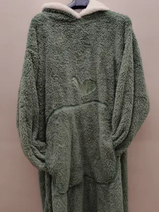 Felpone coperta con cappuccio per casa da pigiama