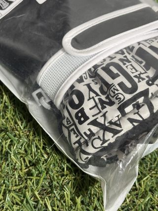 Guantes de invierno 30 cm táctiles diseño negro/bl