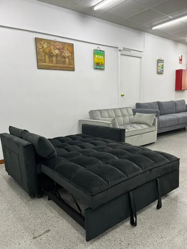 Sofá Cama Negro Fuji