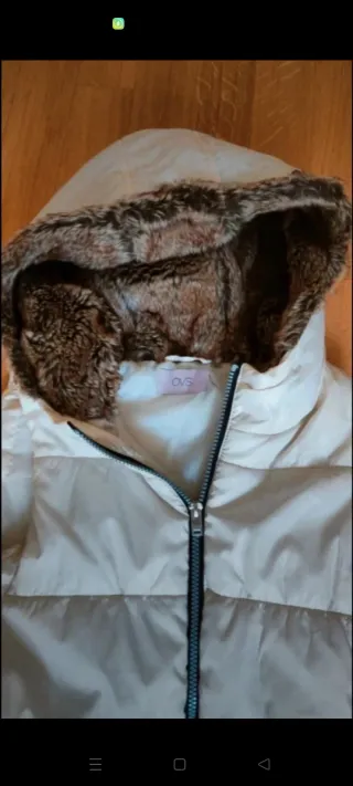 Piumino smanicato OVS beige/marrone Tg S