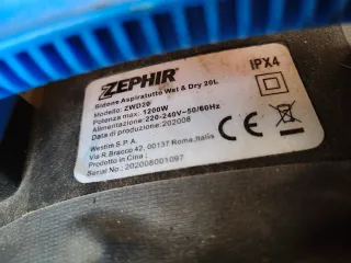 Aspirapolvere liquidi e solidi Zephir