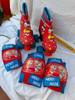 Patines Disney Mickey con protectores