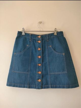 Falda vaquera Stradivarius